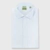 Slim-Fit Spread Collar Dress Shirt In Sky Blue Roxford