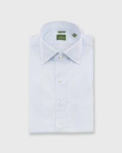 Slim-Fit Spread Collar Dress Shirt In Sky Poplin