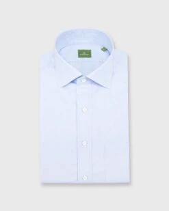 Spread Collar Dress Shirt In Sky End-On-End