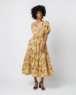 ULLA JOHNSON Olina Dress In Calla Lily